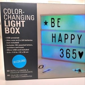 Color Changing Light Box